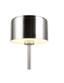 Lámpara Sobremesa LED JEFF Níquel Recargable USB-C 3000K | LeonLeds