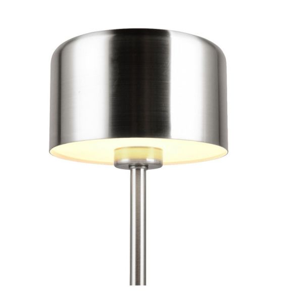 Lámpara Sobremesa LED JEFF Níquel Recargable USB-C 3000K | LeonLeds