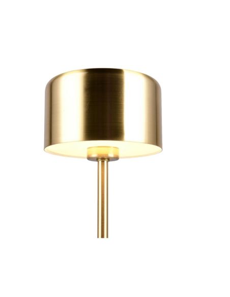 Lámpara Sobremesa LED JEFF Táctil Bronce Recargable USB-C 3000K | LeonLeds