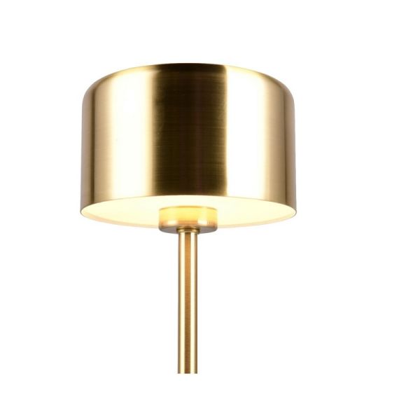 Lámpara Sobremesa LED JEFF Táctil Bronce Recargable USB-C 3000K | LeonLeds