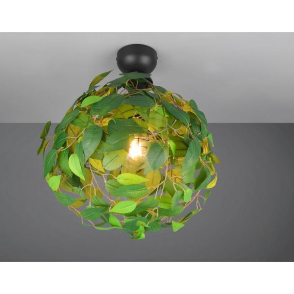 Candeeiro de teto estilo planta LEAVY Ø38cm 1xE27 máx. 28W | LeonLeds