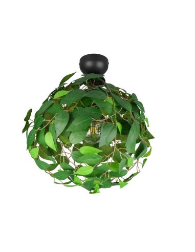 Plafonnier LEAVY Style Plante Ø38cm 1xE27 max. 28W | LeonLeds