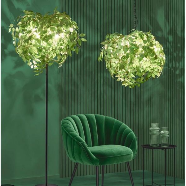 Plafonnier LEAVY Style Plante Ø38cm 1xE27 max. 28W | LeonLeds