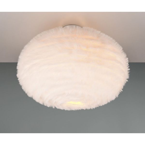 Plafón Techo FURRY Esponjoso Ø50cm 2xE27 max. 10W | LeonLeds