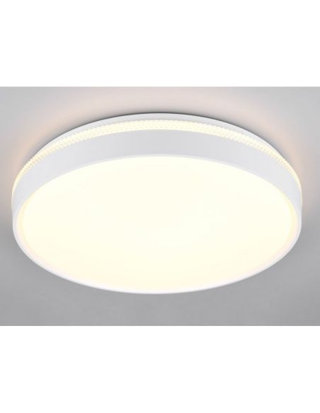 Plafonnier LED SPACY Ø47cm 33W Veilleuse à intensité variable | LeonLeds