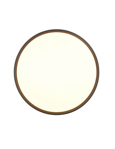 Plafón LED Techo Redondo SPACY Ø47cm 33W 3800lm Negro | LeonLeds