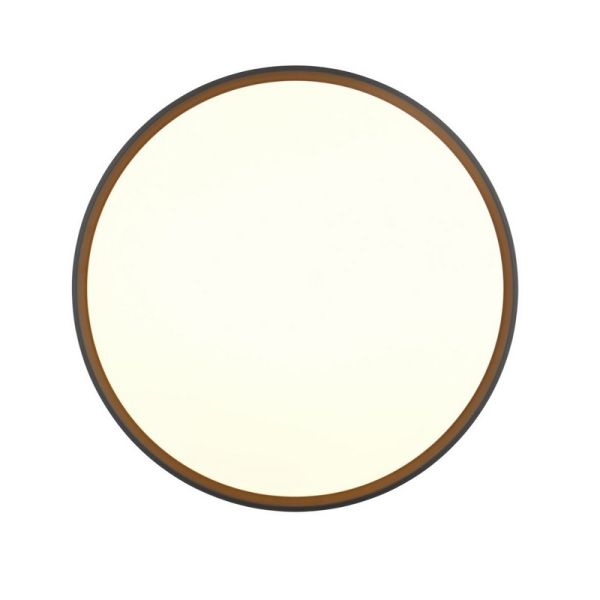 Plafonnier LED Rond SPACY Ø47cm 33W 3800lm Noir | LeonLeds