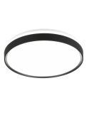 Plafón LED Techo Redondo SPACY Ø47cm 33W 3800lm Negro | LeonLeds