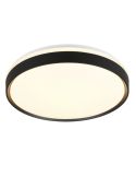 Plafonnier LED Rond SPACY Ø47cm 33W 3800lm Noir | LeonLeds