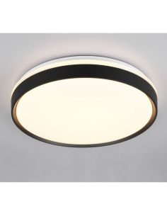 Plafonnier LED Rond SPACY Ø47cm 33W 3800lm Noir | LeonLeds 2