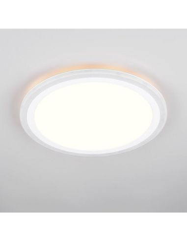 Plafón LED Techo CORA Ø32cm 11W y 1,2W Luz Independiente | LeonLeds