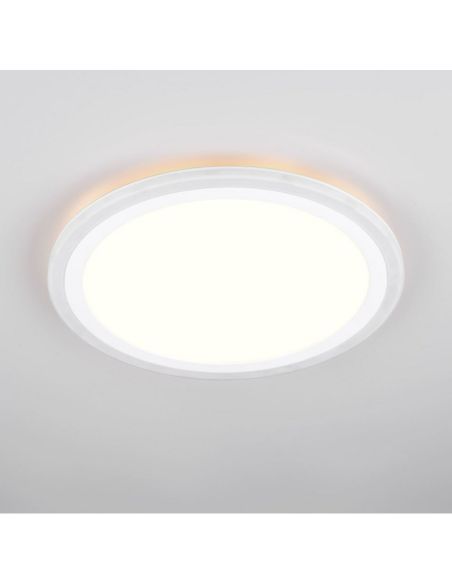 Plafón LED Techo CORA Ø32cm 11W y 1,2W Luz Independiente | LeonLeds