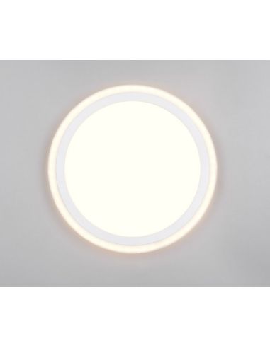 Plafonnier LED CORA Ø32cm 11W et 1,2W Lumière Indépendante | LeonLeds