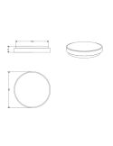 Plafón LED Techo LOODY Ø38cm 22W Sensor Movimiento | LeonLeds