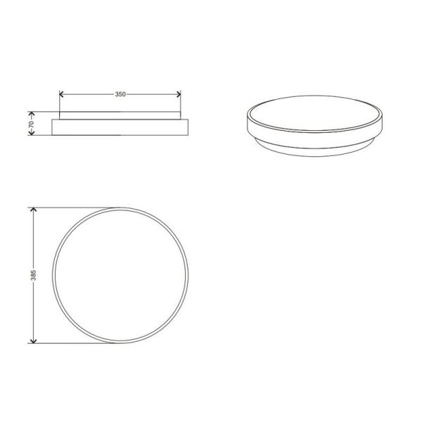 Plafón LED Techo LOODY Ø38cm 22W Sensor Movimiento | LeonLeds