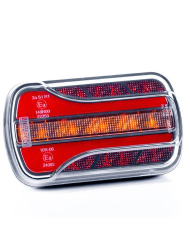 Luz Trasera LED Neon FT-350 Compacta – 3 Funciones para Remolques y Vehículos Agrícolas 12V-36V Fristom