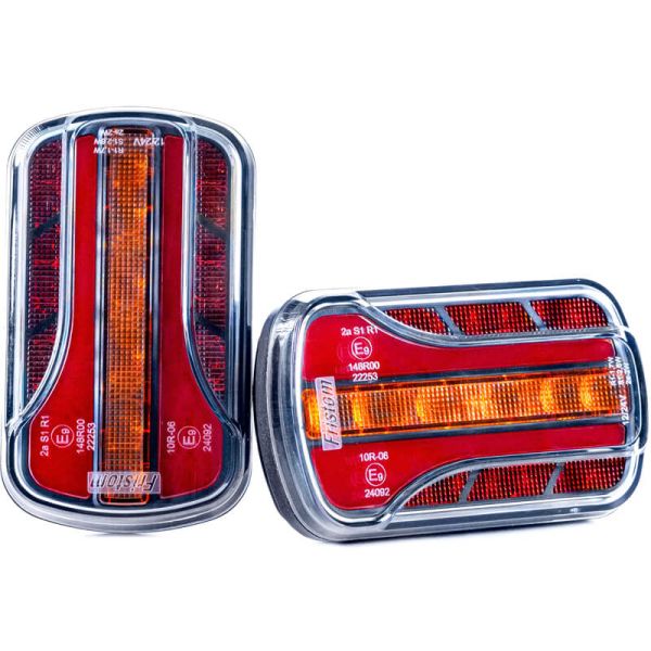 Feu arrière LED Néon Compact FT-350 – 3 Fonctions pour Remorques et Véhicules Agricoles 12V-36V Fristom