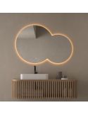 Espejo LED Redondo CINTRA 120x80cm Sin Marco Triple Touch | LeonLeds