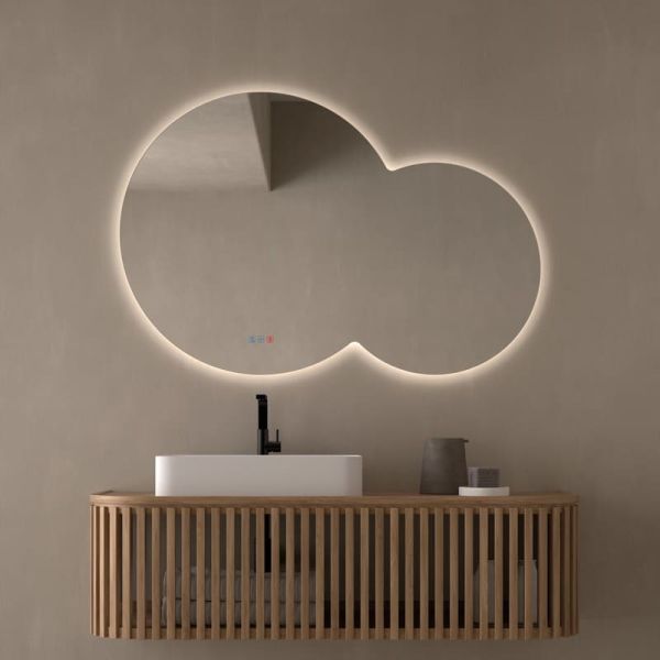 Espejo LED Redondo CINTRA 120x80cm Sin Marco Triple Touch | LeonLeds