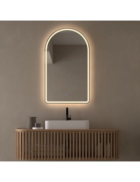 Espejo LED ACUEDUCTO Luz Frontal y Retroiluminada | LeonLeds