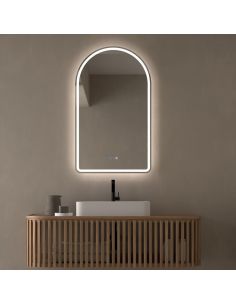 Espejo LED ACUEDUCTO Luz Frontal y Retroiluminada | LeonLeds