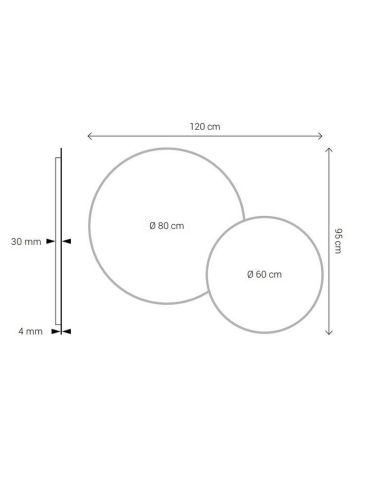 Espejo LED Redondo BRASILIA 120x95cm Oro Triple Touch CCT | LeonLeds