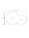 Espejo LED Redondo CINTRA 120x80cm Sin Marco Triple Touch | LeonLeds