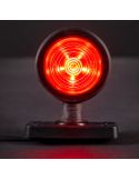 Luz Roja de Piloto LED Decorativo FT-147 A C/Z – Luz Roja-Amarilla, 12-36V, Brazo Corto y Cable de 0,45 m