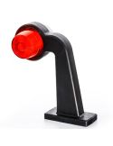 Piloto LED galibo de brazo FT-147 F L B/C – Luz Blanca-Roja, 12-36V, Brazo Angular Largo