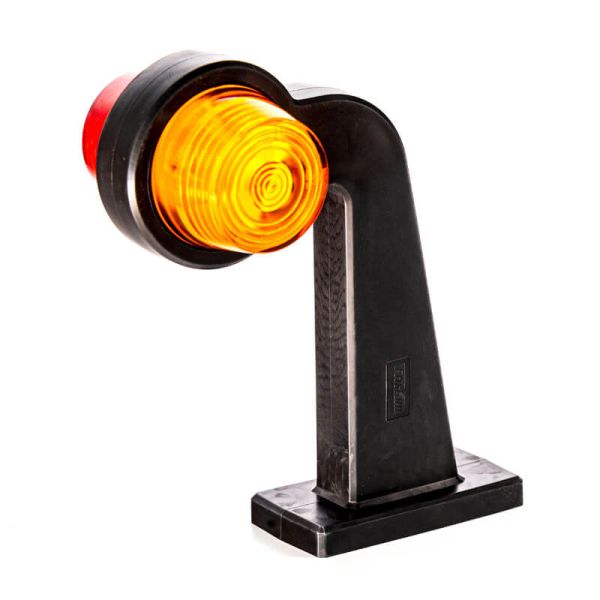 Piloto LED Decorativo FT-147 F L C/Z – Luz Rojo-Amarillo, 12-36V, Brazo Angular Largo Fristom