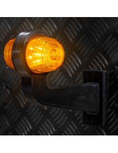 Témoin LED décoratif Fristom FT-147 FZ/Z – Lumière jaune-jaune, 12-36 V, bras long coudé Fristom 2