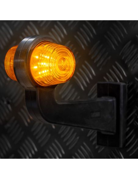 Piloto LED decorativo Fristom FT-147 FZ/Z – luz amarelo-amarela, 12-36V, braço longo angular Fristom