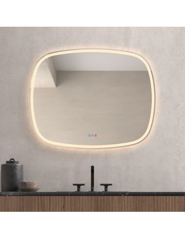 Éclairage avant de miroir LED et rétroéclairage ALHAMBRA CCT Triple Touch | LéonLeds