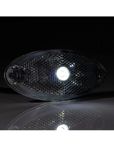Luz de Gálibo LED FT-061 B Blanco con Reflector y Mazo de Cables de 0,5 m IA A R1 SM1