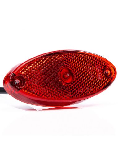 Feu de position LED rouge FT-061 C avec réflecteur et faisceau de câbles de 0,5 m IA A R1 SM1