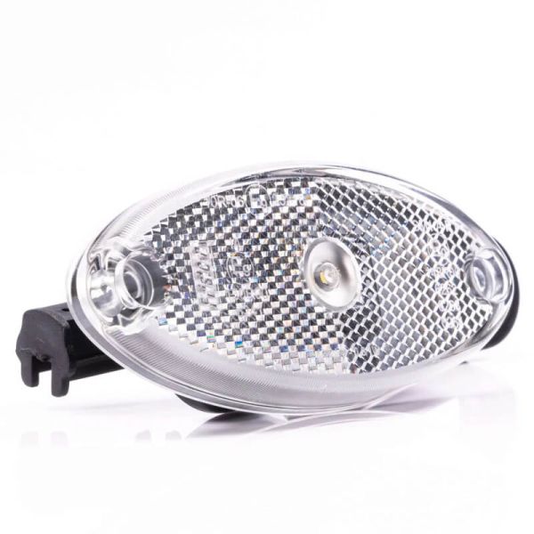 Luz de Gálibo LED FT-061 B Blanco con Reflector y Mazo de Cables de 0,5 m IA A R1 SM1