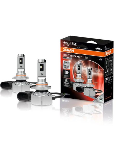 Bombilla Antiniebla LED OSRAM NIGHT BREAKER SMART H10 - Luz Fría 6000K Homologada 9145DWNBSM-2HB