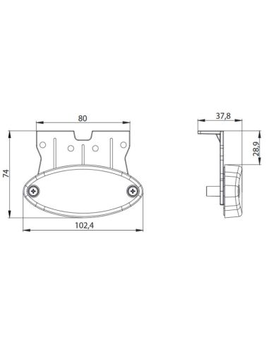 Luz marcadora LED FT-061 B+K, C+K,...