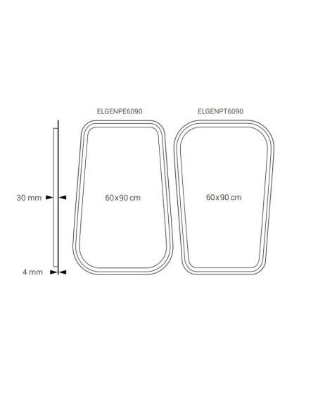 Miroir LED avant et rétroéclairé GENERALIFE CCT et lumière antibuée | LeonLeds