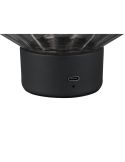 Lámpara de Mesa LED LORD Vidrio Estriado Táctil 3000K | LeonLeds