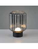 Lámpara de Mesa LED LORD Vidrio Estriado Táctil 3000K | LeonLeds