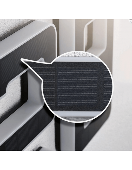 Número para casa con luz LED solar y recargable con panel solar