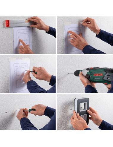 Número da casa com instalação de luz LED solar e recarregável 4