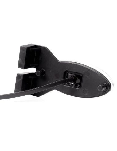 Trasera de Luz de Gálibo LED FT-061 BI y CI – Blanco o Rojo con Reflector y Soporte Lateral Angular, 12-36V