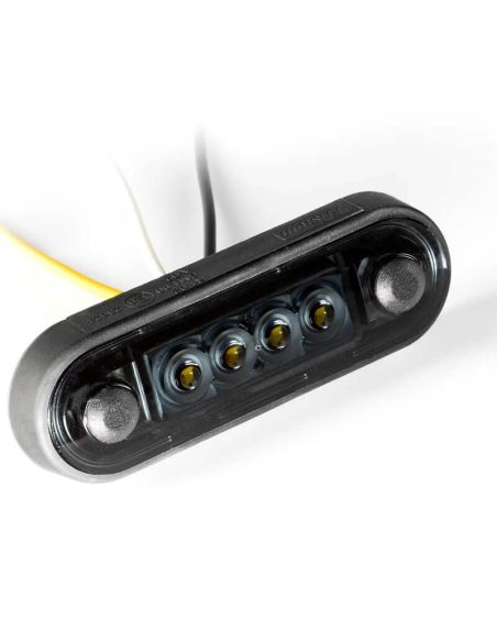 Feu de position LED FT-073 BZ DARK – Double changement de couleur blanc-jaune, 12-36 V