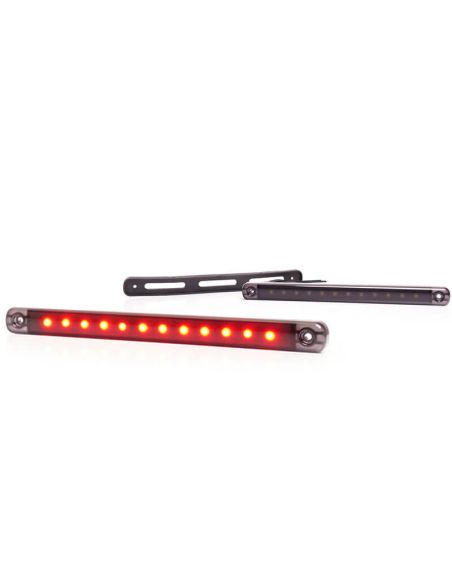 Barra de posição LED Faixa Vermelha Preto W276 - 12V/24V - Âmbar, Branco, Vermelho