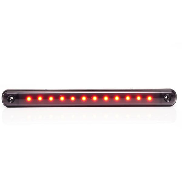 Barra de posição LED Faixa Vermelha Preto W276 - 12V/24V - Âmbar, Branco, Vermelho