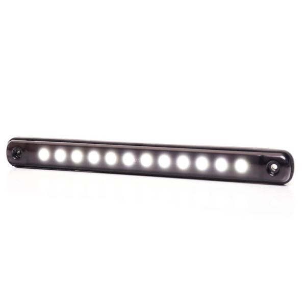 Barra de posição LED Branco Faixa Preto W276 - 12V/24V - Âmbar, Branco, Vermelho