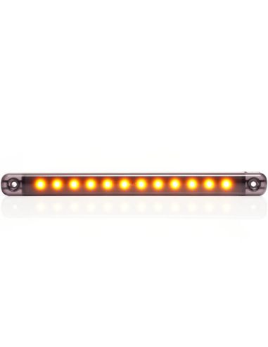 Barre de Position LED Ambar Gamme Noire W276 - 12V/24V - Ambre, Blanc, Rouge