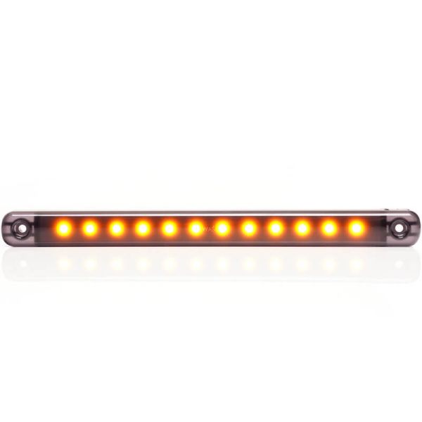 Barre de Position LED Ambar Gamme Noire W276 - 12V/24V - Ambre, Blanc, Rouge